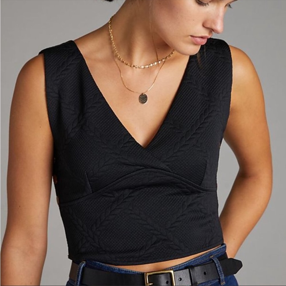 Maeve by Anthropologie Button-Side Top
